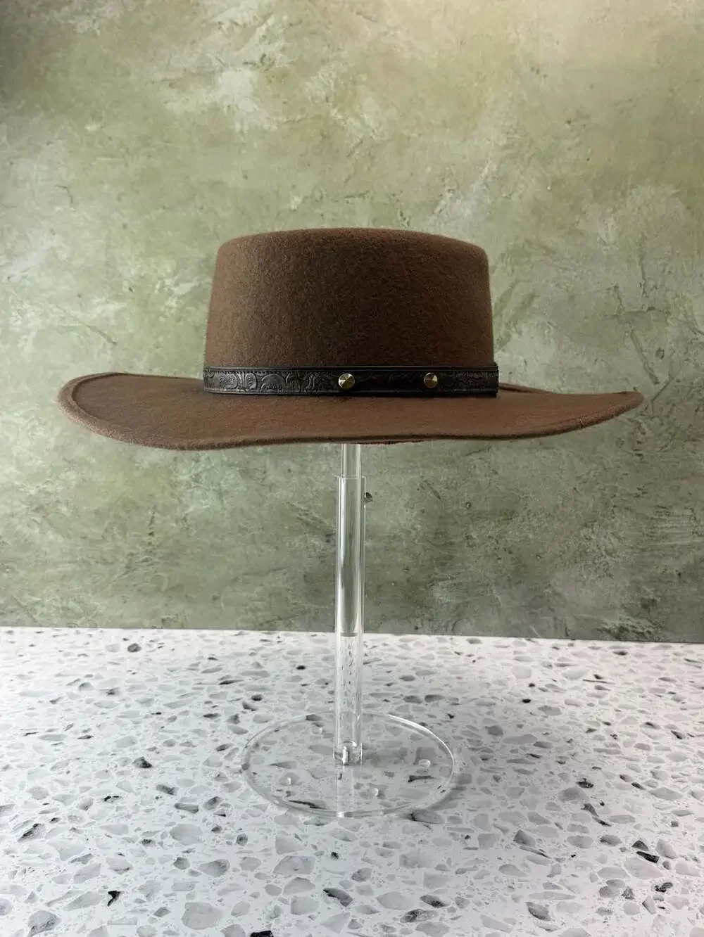 Bee Hat Co. Brown Wool Felt Trail Blazer Hat Small